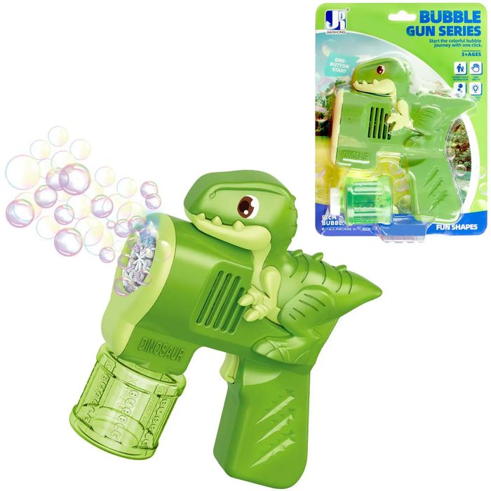 Pistolet na bańki dinozaur na baterie. Nowy Produkt