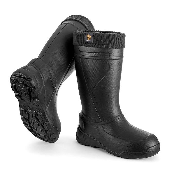 Kalosze męskie wysokie TRACKER BLACK na grzyby, ryby do lasu Roz. 45