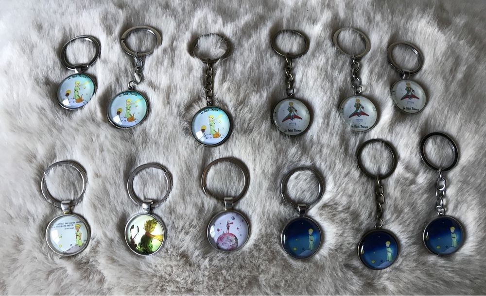 Porta-chaves e colares do PRINCIPEZINHO-NOVOS- várias imagens e cores