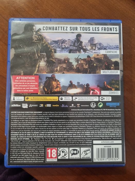 Jogo ps5 call of duty vanguard