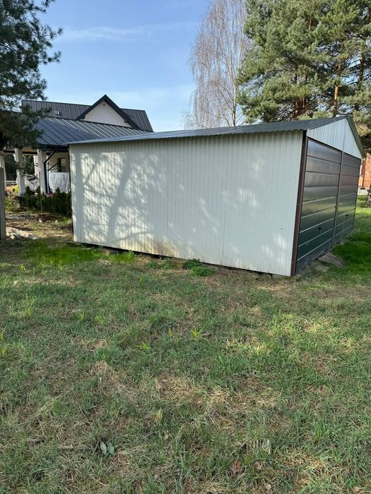 Garaż 5x6 m biały 3 letni stan bdb