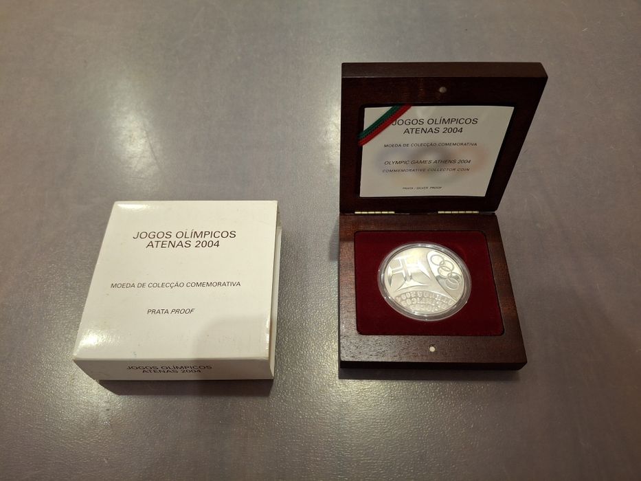 Moeda Jogos Olímpicos Atenas 2004 (Prata Proof)