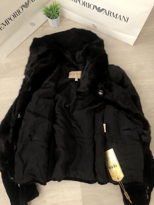 Шуба норкова з капюшоном