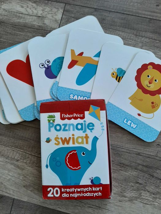 Kreatywne karty obrazkowe dla malucha, fisher price