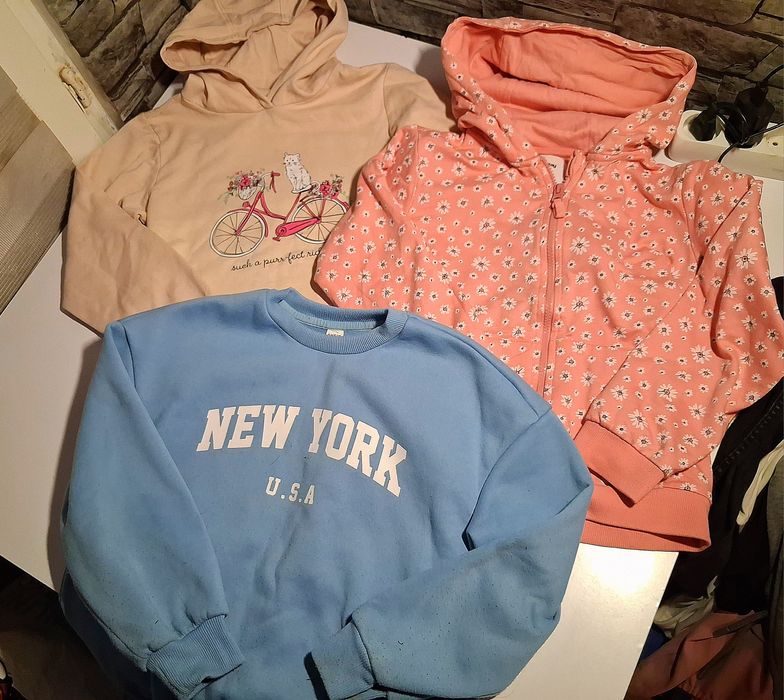 Paka ubran dla dziewczynki 140/146