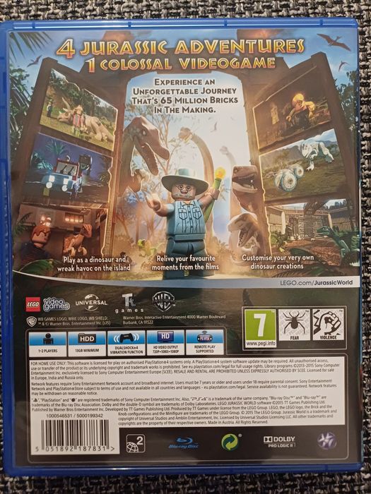 Gra PS4 LEGO Jurassic World