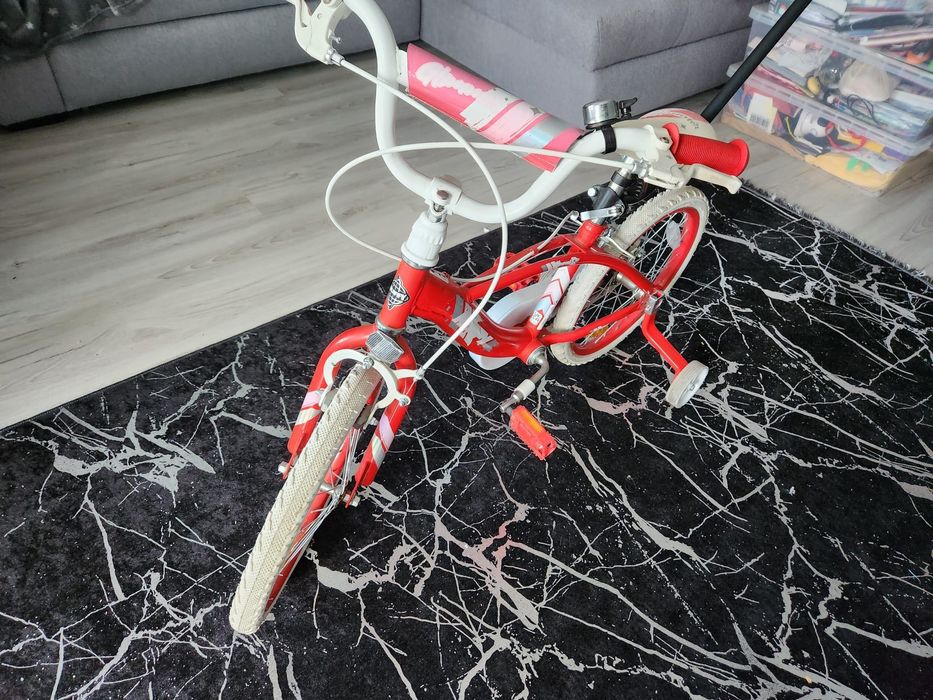 Rower czerwono-biały 18