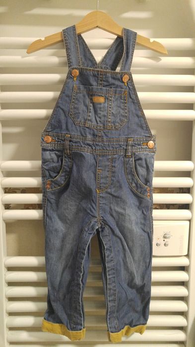 Ogrodniczki Zara 86cm + sweterek HM 86cm