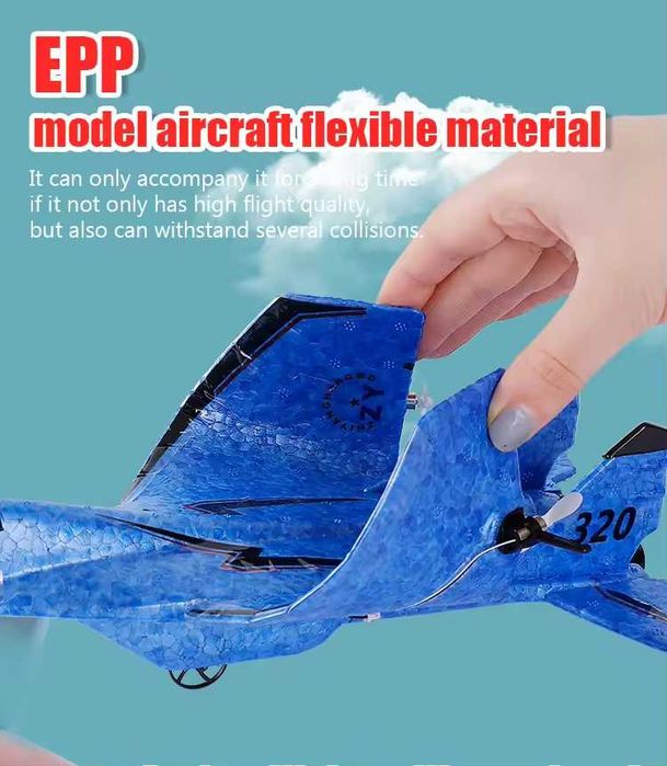 Parkten P320 Avião RC Planador 2.4G 2CH – Aeronave de Controlo Remoto em EPP NOVO