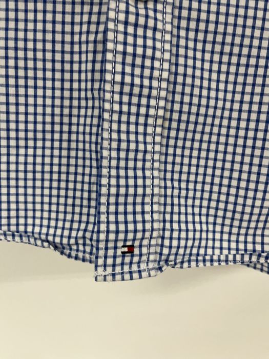 Koszula w biało-niebieską kratkę Tommy Hilfiger,r.L