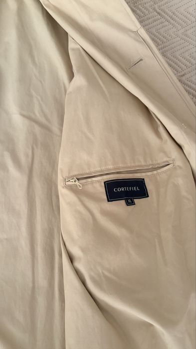 Cortefiel Gabardine Masculina Bege XL Como Nova Forro