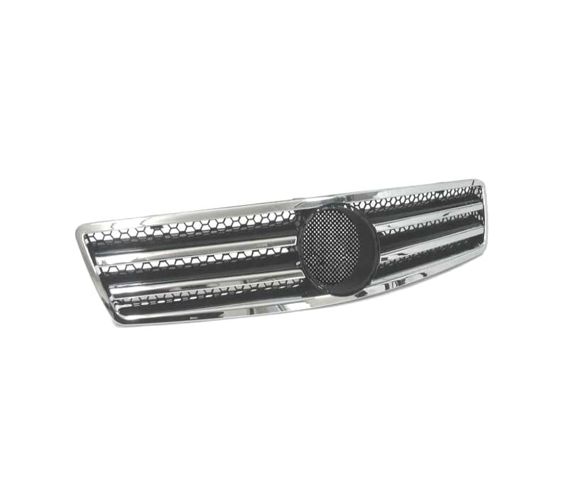 GRELHA FRONTAL PARA MERCEDES SL R129 89-98 LOOK AMG PRETO CROMADO