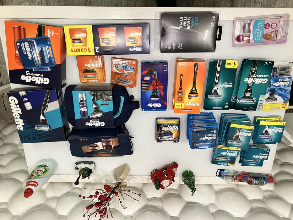 Gillette Fusion, Mach3, Proglide, подарункові набори