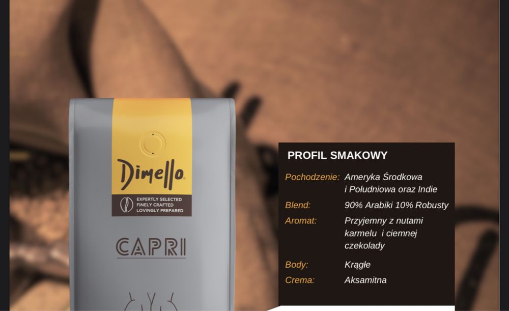 Siena 8 kg i Capri 7 kg kawa najwyższej jakości „Dimello”