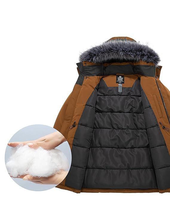 Kurtka męska brązowa outdoor ocieplana L/XL