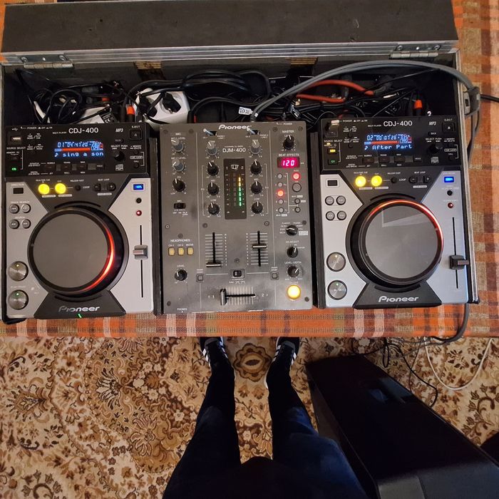 Pioneer DJM-400 & CDJ-400 セット 2 X PIONEER CDJ 400 DJM 400 LIMITED BLUE GWARANCJA