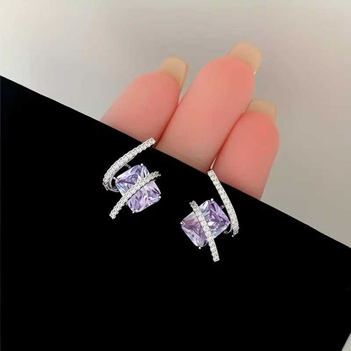 Элегантные   сережки из кристаллов   Aurora Kiss