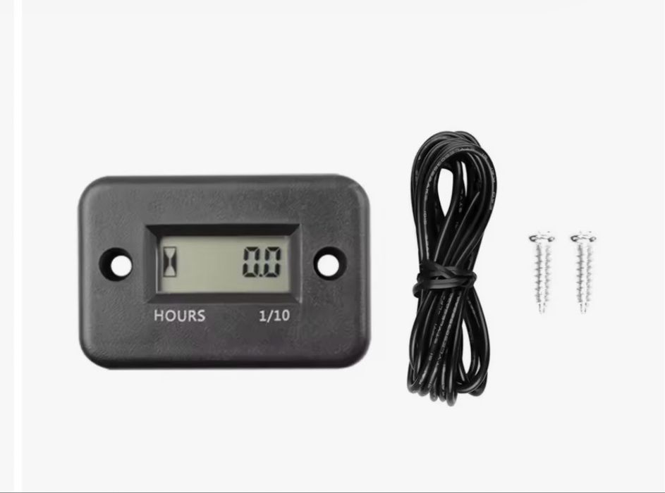 Contador digital LCD impermeável de horas/rotação