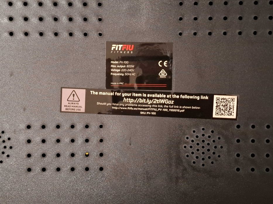 Plataforma de vibração oscilante  FITFIU Fitness PV-100