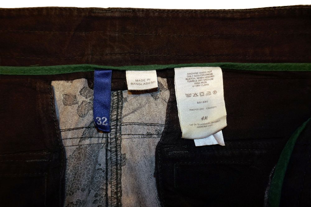 H&M spodenki męskie r.32 pas 84 cm