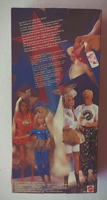 Barbie Hollywood Hair, ano 1992, Mattel #2308