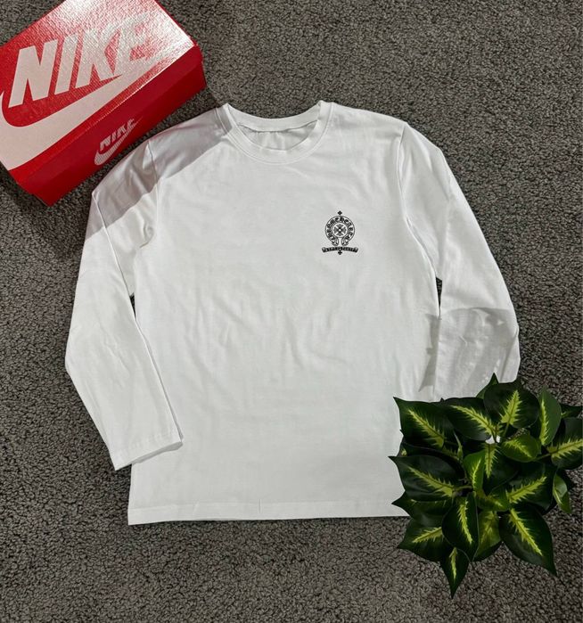 Лонгслів Chrome Hearts / Білий Лонгслів Хром Хартс / Лонгслив Хром