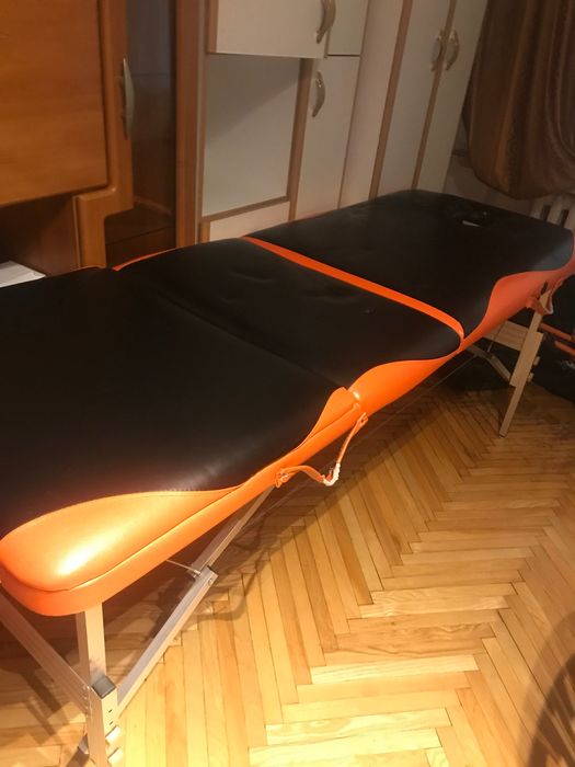 Stół do masażu 185 cm, szerokość 65 cm.