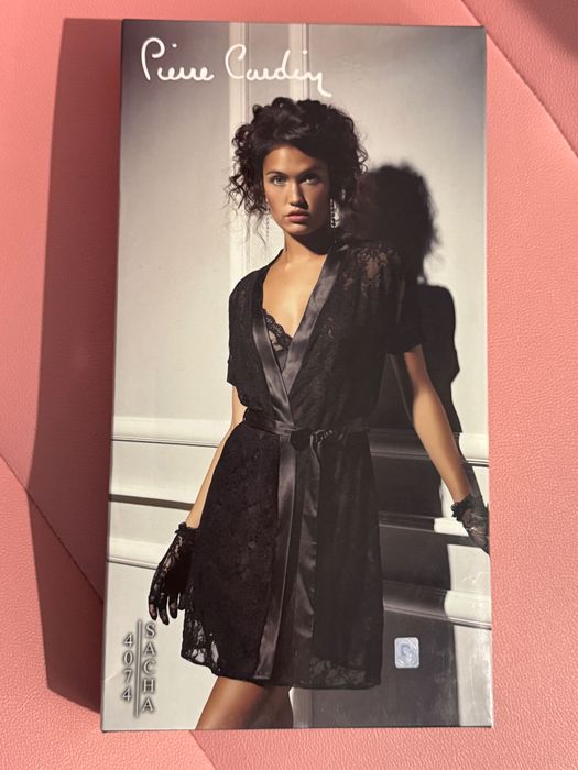 Чорний мереживний пеньюар pierre cardin, М