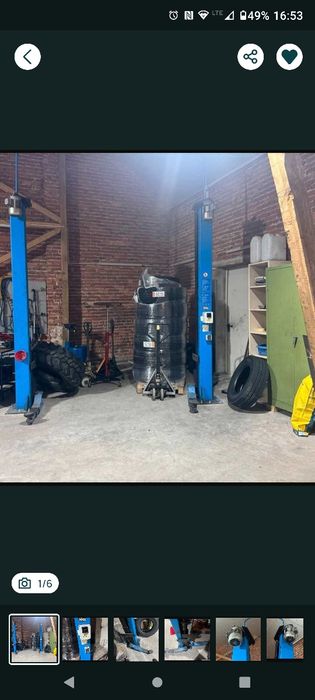 Podnośnik Dwukolumnowy Hofmann MTF-3000, 3t, przejazdowy