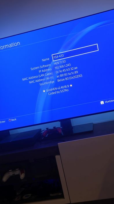 Playstation 4 com 2 comandos desbloqueada hen