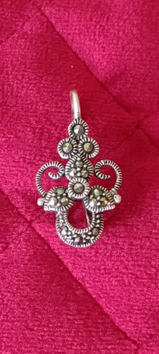 Zawieszka z markazytami srebro 925