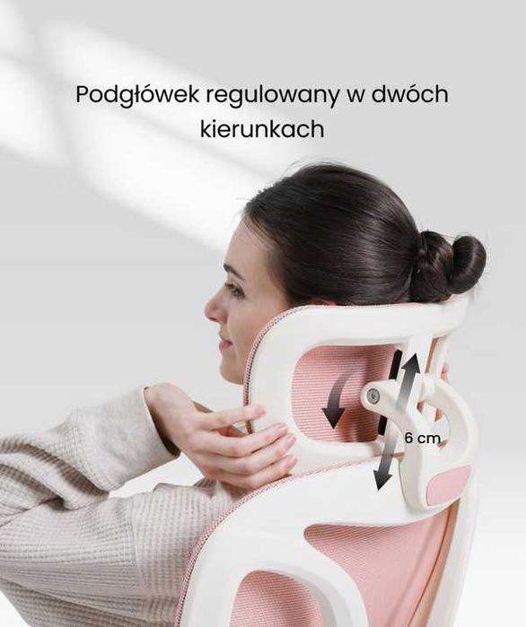 Ergonomiczne Krzesło Serii BS5 różowe