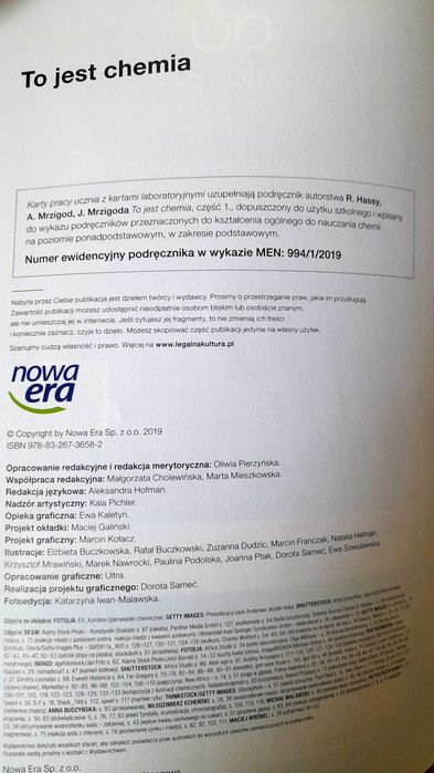To jest chemia - karty pracy