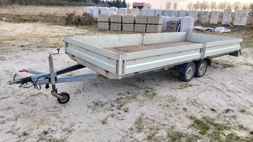 Niemiecka duża platforma HUMBAUR HN2500G 5.10mx2.04! DMC 2000kg. Opony z 2024r.!  Zapraszam