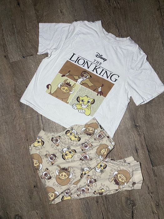 Жіноча бавовняна піжама Король Лев М комплект футболка-штани
