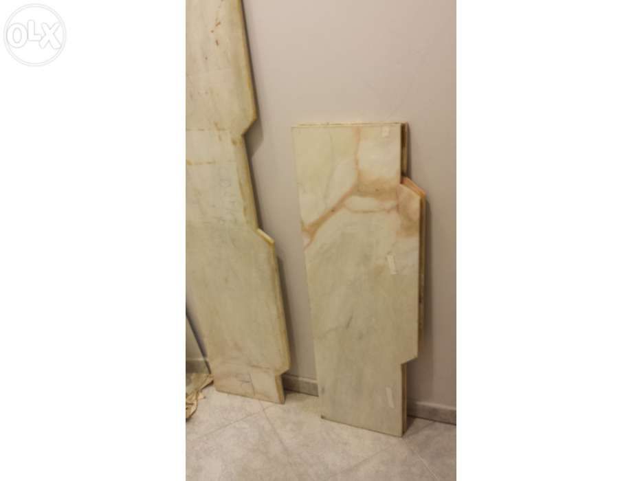 Pedras mármores 194x32,5 + 2x 115.5x32,5