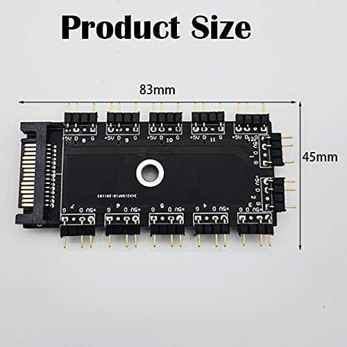 Rozdzielacz/Hub SATA 11x aRGB 3PIN 5V.