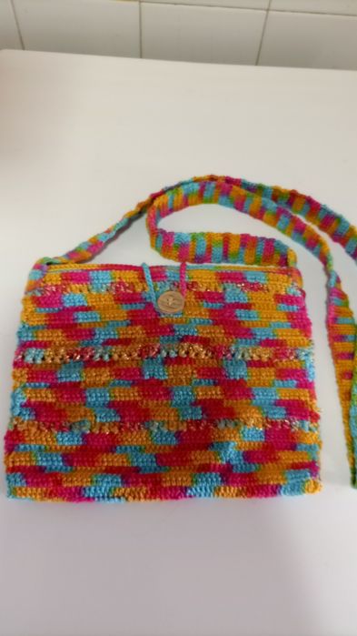 Bolsa em crochê 100% algodão