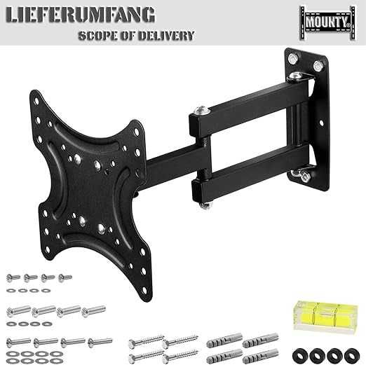 Uchwyt Ścienny do Telewizora Mounty – Obrotowy i Pochylny (do 37 cali)