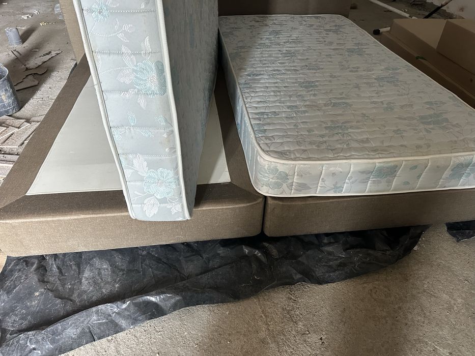 Cama casal em tecido