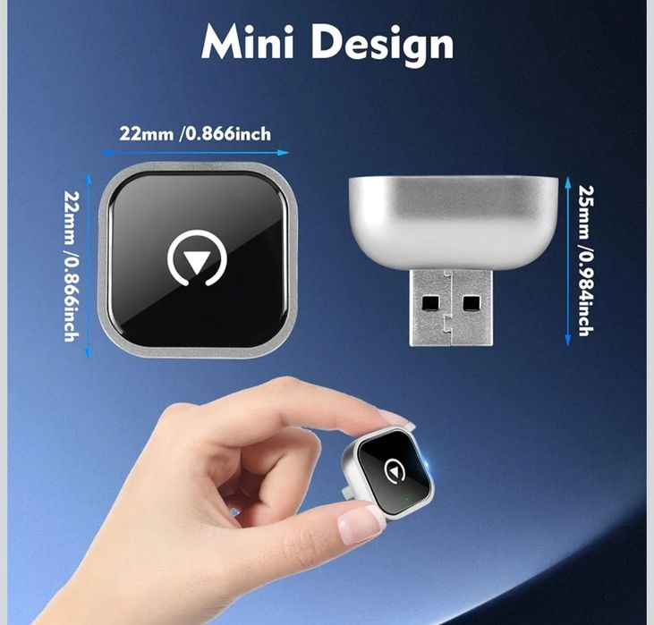 Bezprzewodowy adapter Carplay 2 w 1