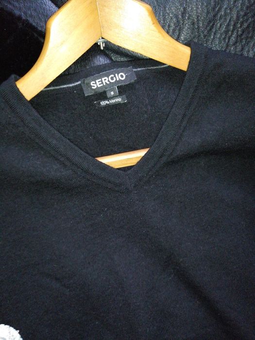 Шерстяной пуловер джемпер Sergio