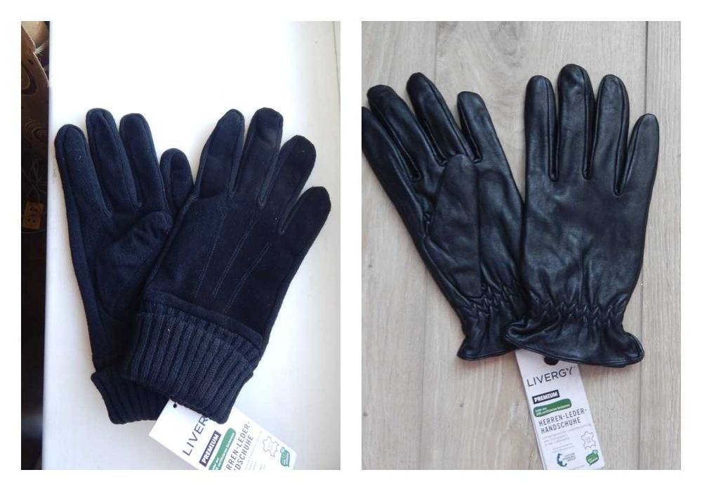 Перчатки Livergy демісезон ШКІРА Німеччина чоловічі НОВІ