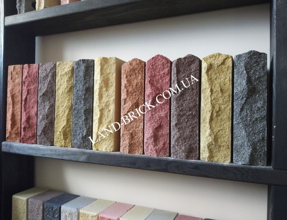 Облицовочный кирпич LAND BRICK рваный скала, для забора, ФАГОТ, ЦЕГЛА ...
