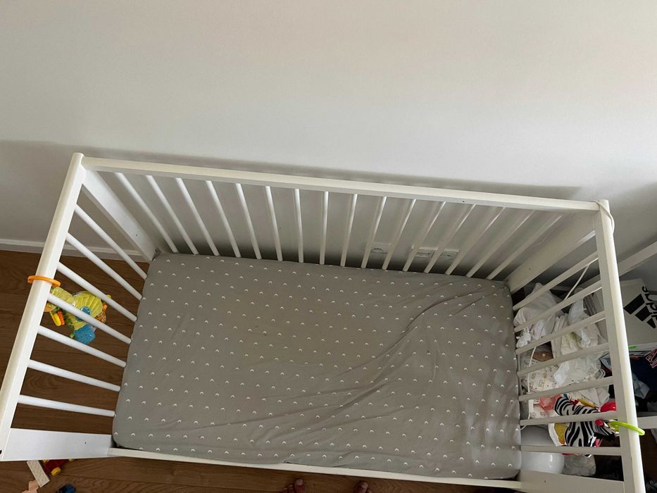 Ikea GULLIVER Berço, branco, 60x120 cm com colchão