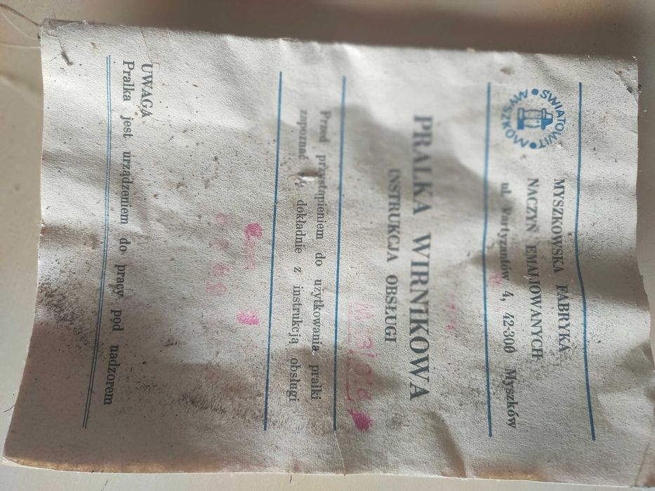 Pralka Światowit z PRL-u