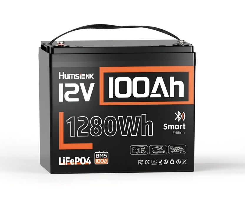 Акумулятор Humsienk LiFePO4 12V 100Ah Bluetooth (HS12V100AH100BT)