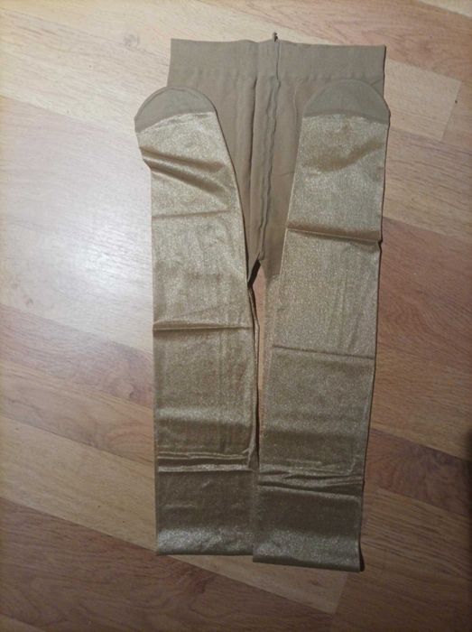 Rajstopy kawowe świetliste