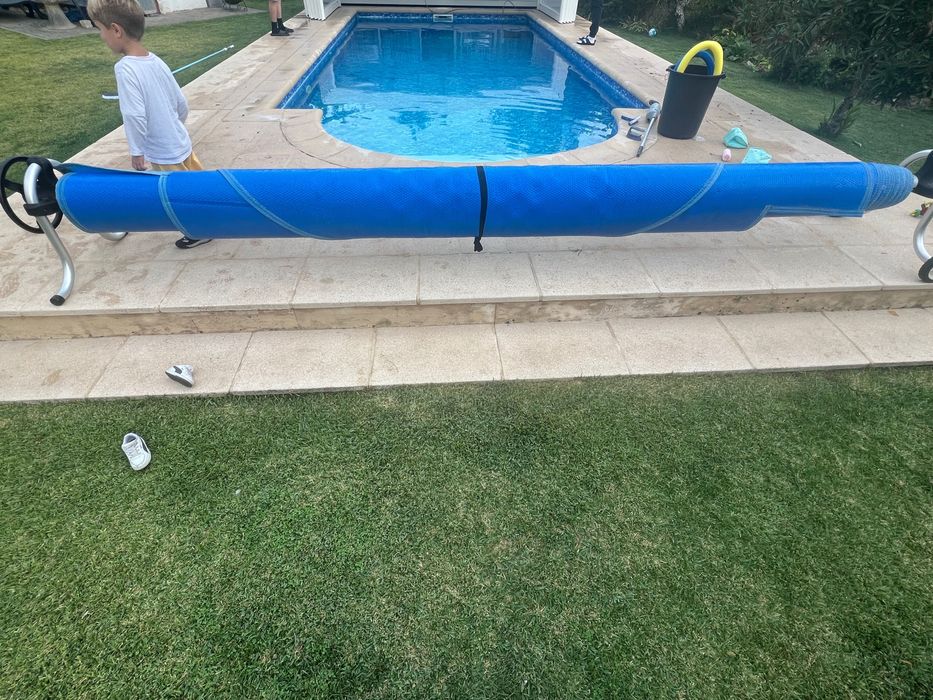 Capa de piscina de verão