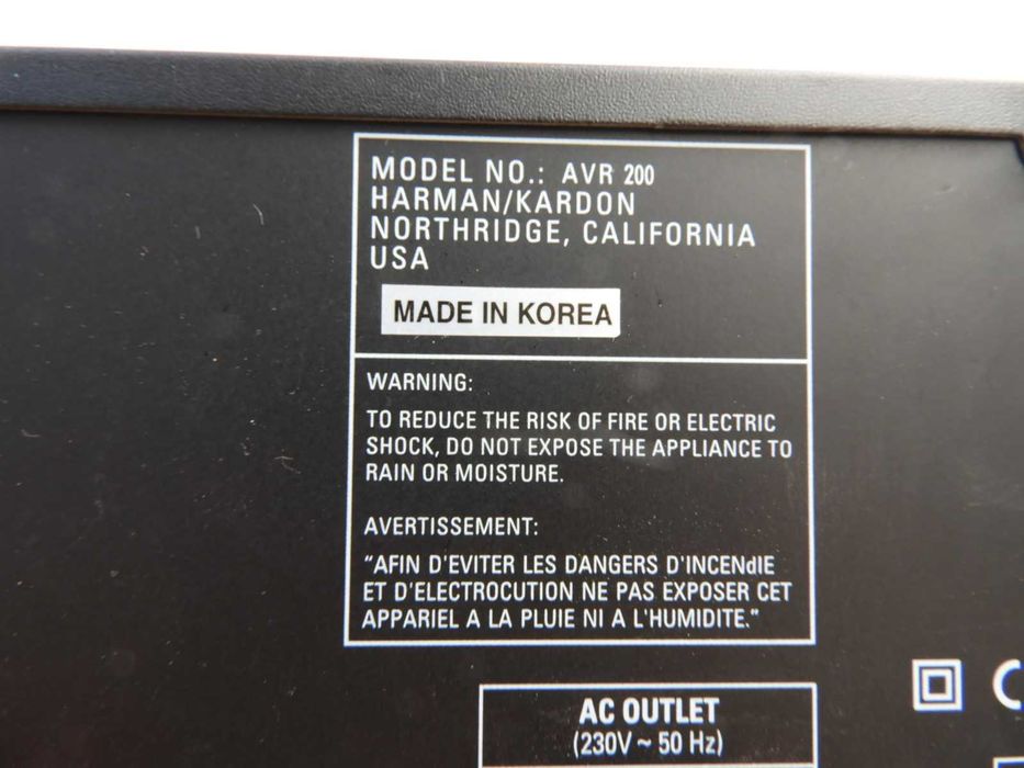 Amplituner Harman Kardon AVR 200 do naprawy lub na części